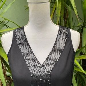 Black Sequin top